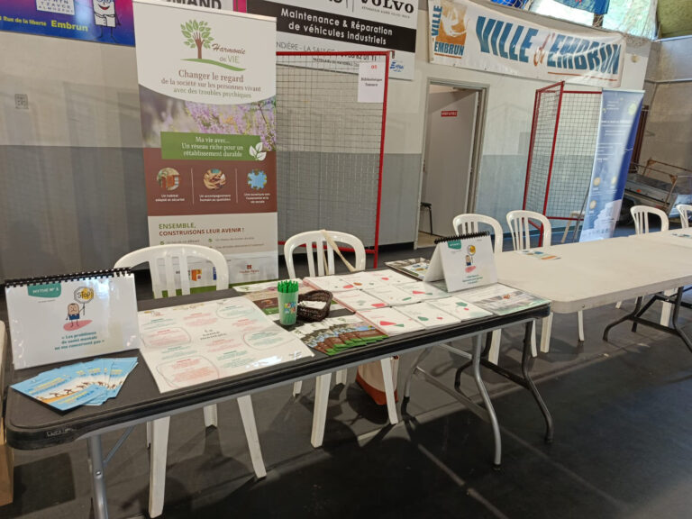 Stand Salon du Handicap 2026 à Embrun – Participation de l'association Harmonie de VIE